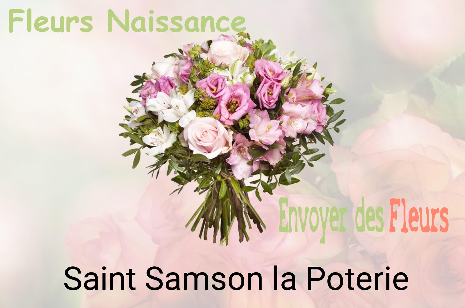 Bouquet de fleurs de naissance livré à Saint-Samson-la-Poterie